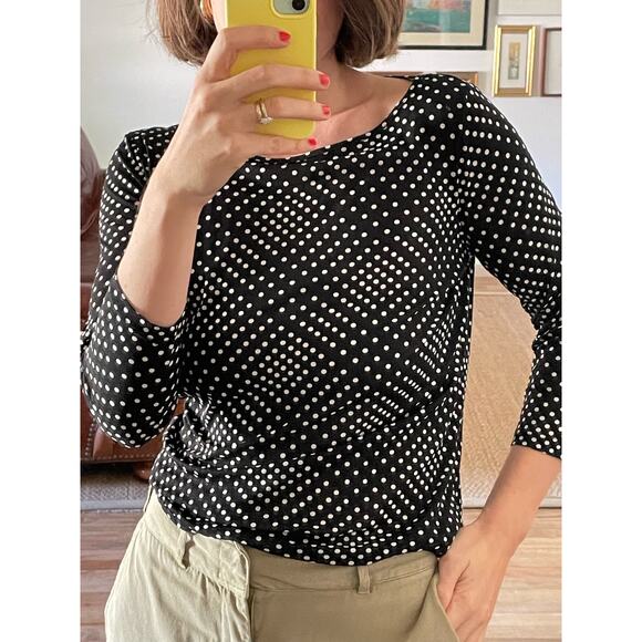 Y2K Sheer Mesh Dotted Top - Picture 1 of 6